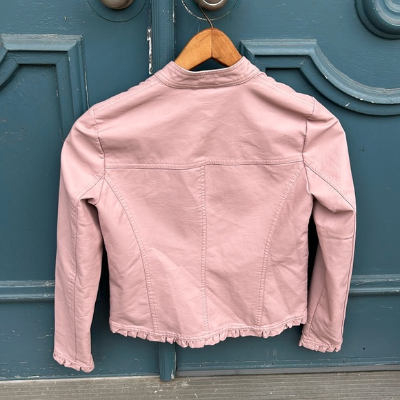 BACCINI pink vegan leather jacket in women’s petite small, excellent condition - Picture 7 of 13